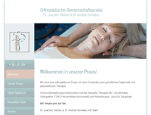 Tablet Screenshot of gaertner-servatius.de